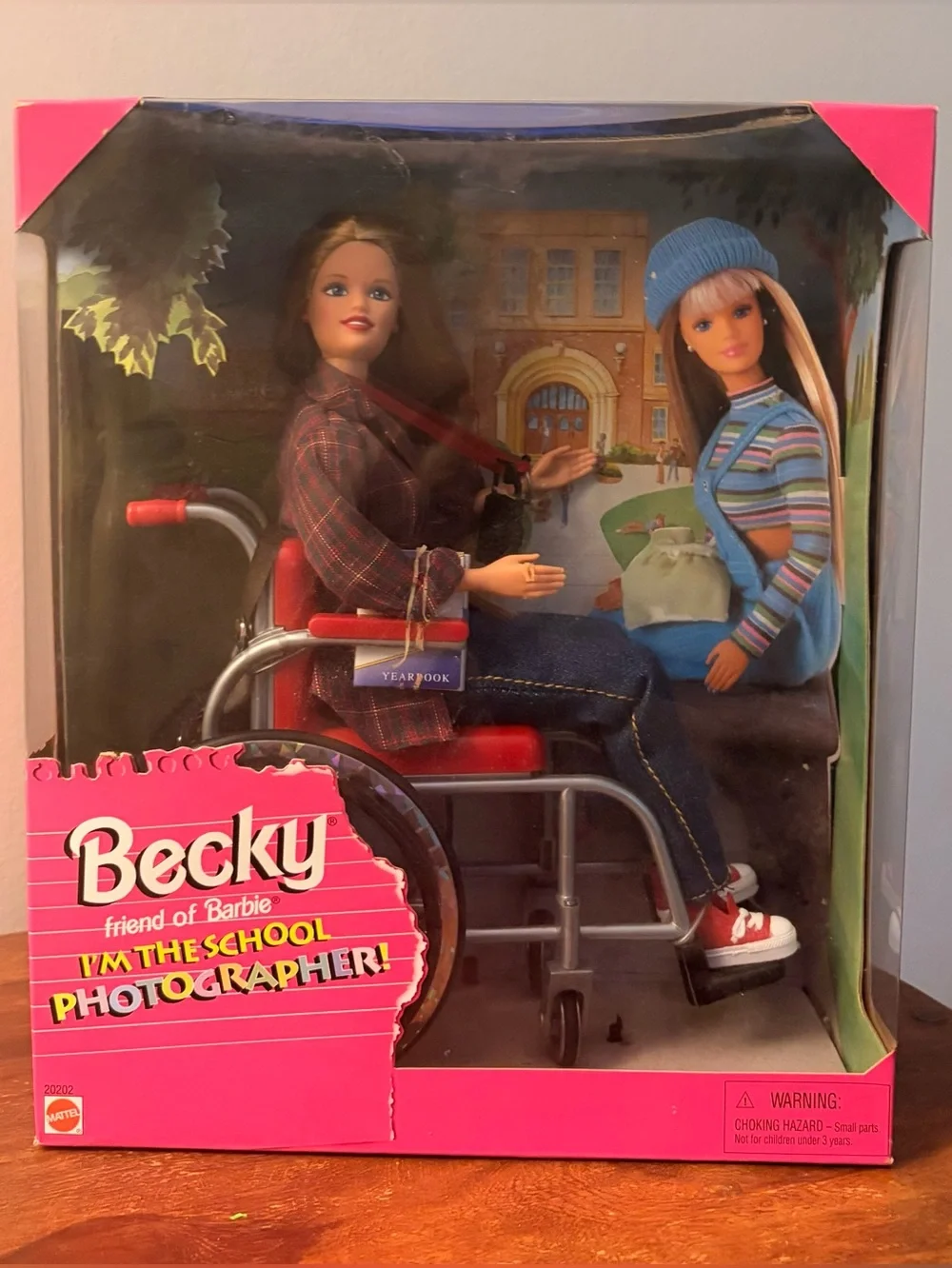 Mattel Becky friend of Barbie Doll in Wheelchair.